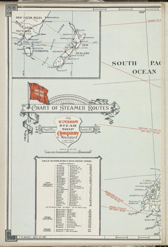Chart of Steamer Routes [part 1]