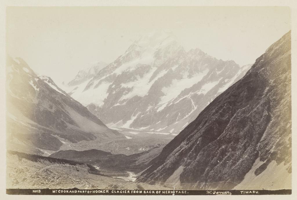 Mount Cook and part of Hooker Glacier from back of Hermitage
