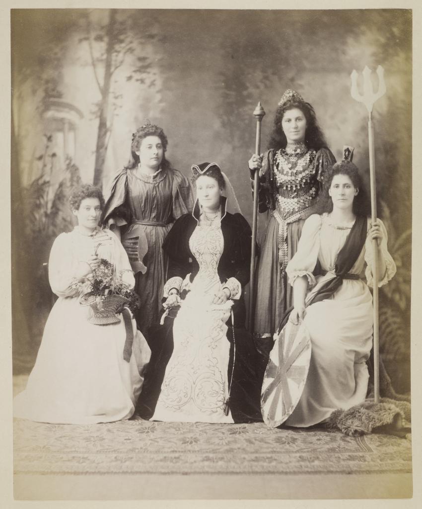 Zealandia, Erin, Mary Queen of Scots, Queen Ulrique Gipsy, Britannia