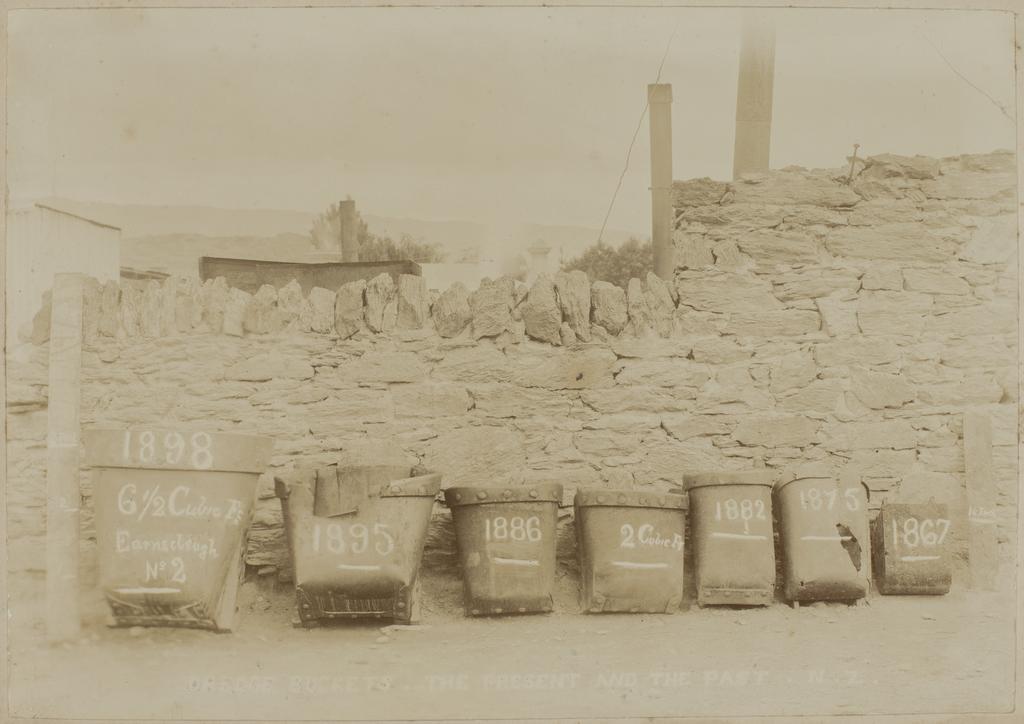 Dredge Buckets,The Present and the Past, N.Z.