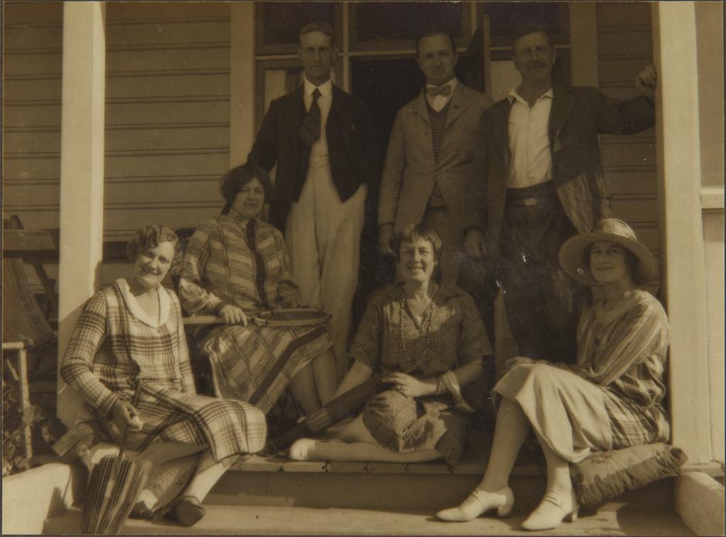 Group on Haggitt's verandah