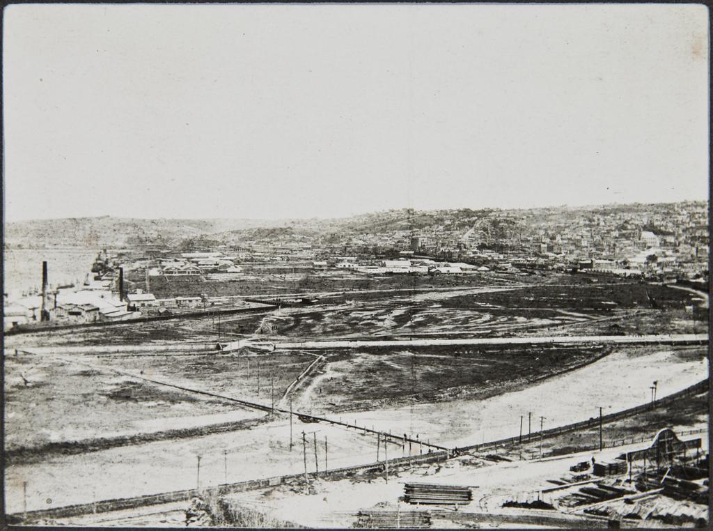 Looking over site back towards the city