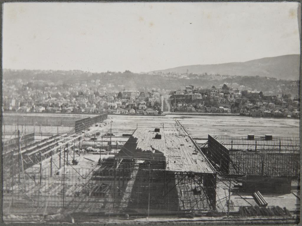 Looking over site back towards the city