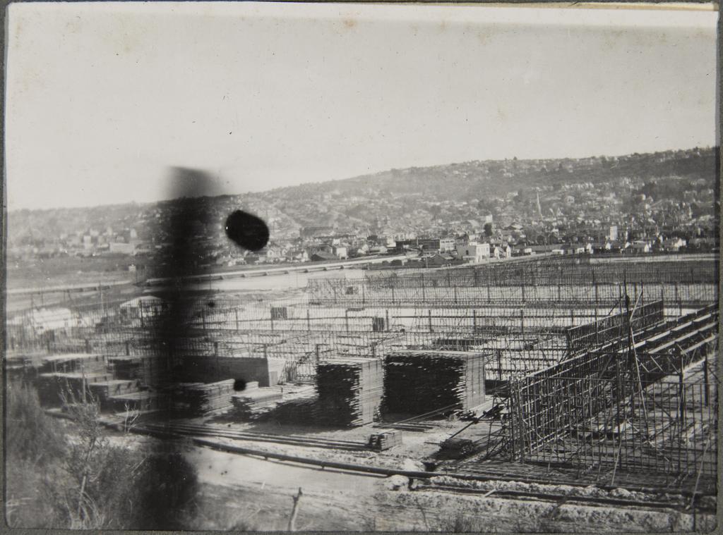 Looking over site back towards the city