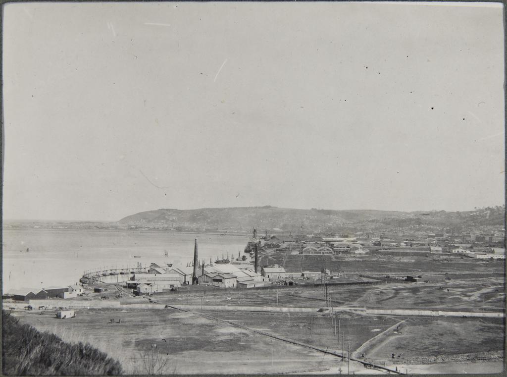 View over site looking south