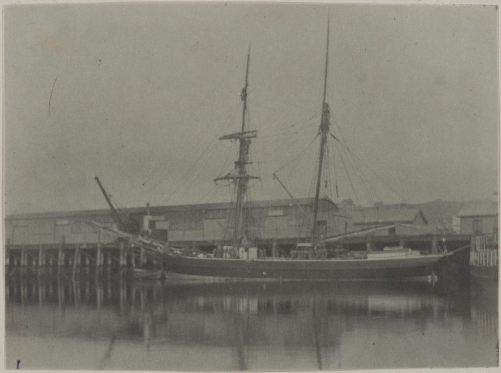 Schooner at X Wharf, Dn