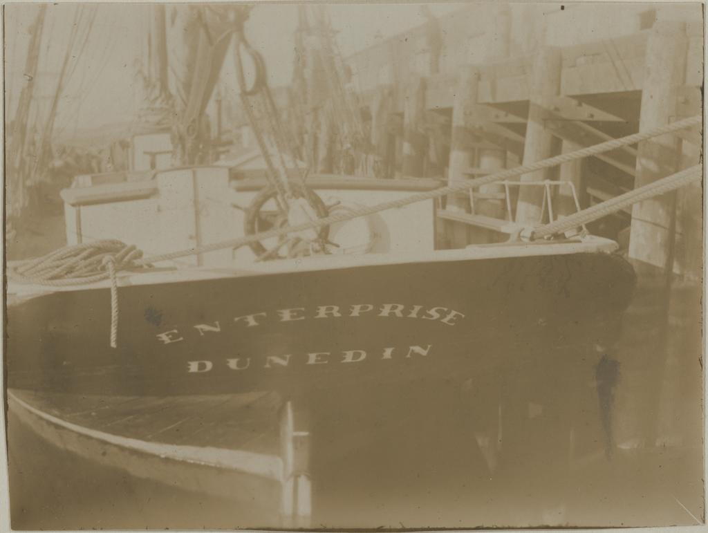 A Schooner at the Cross Wharf, Dunedin