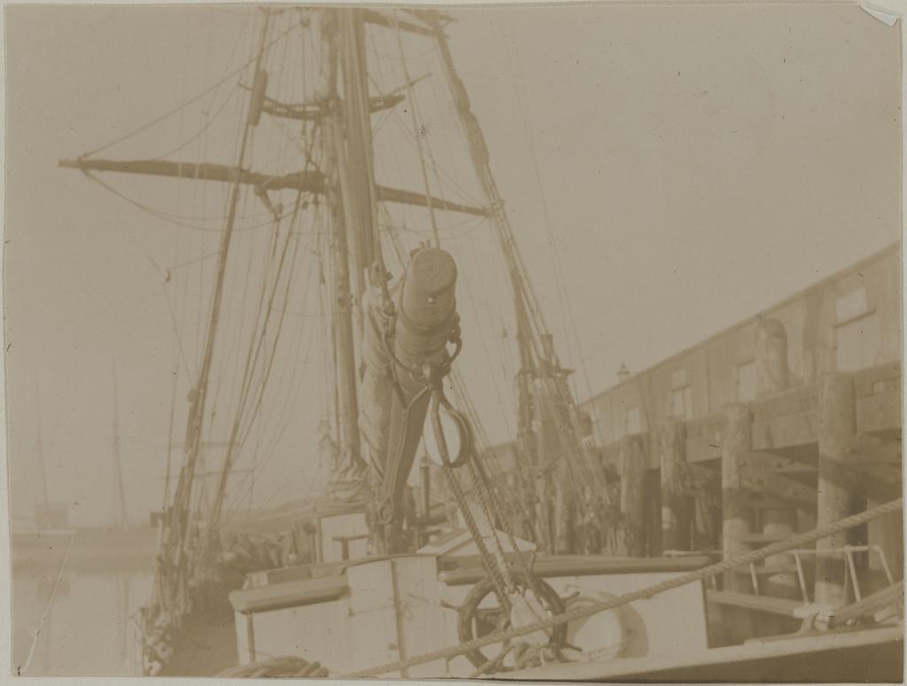 A Schooner at the Cross Wharf, Dunedin