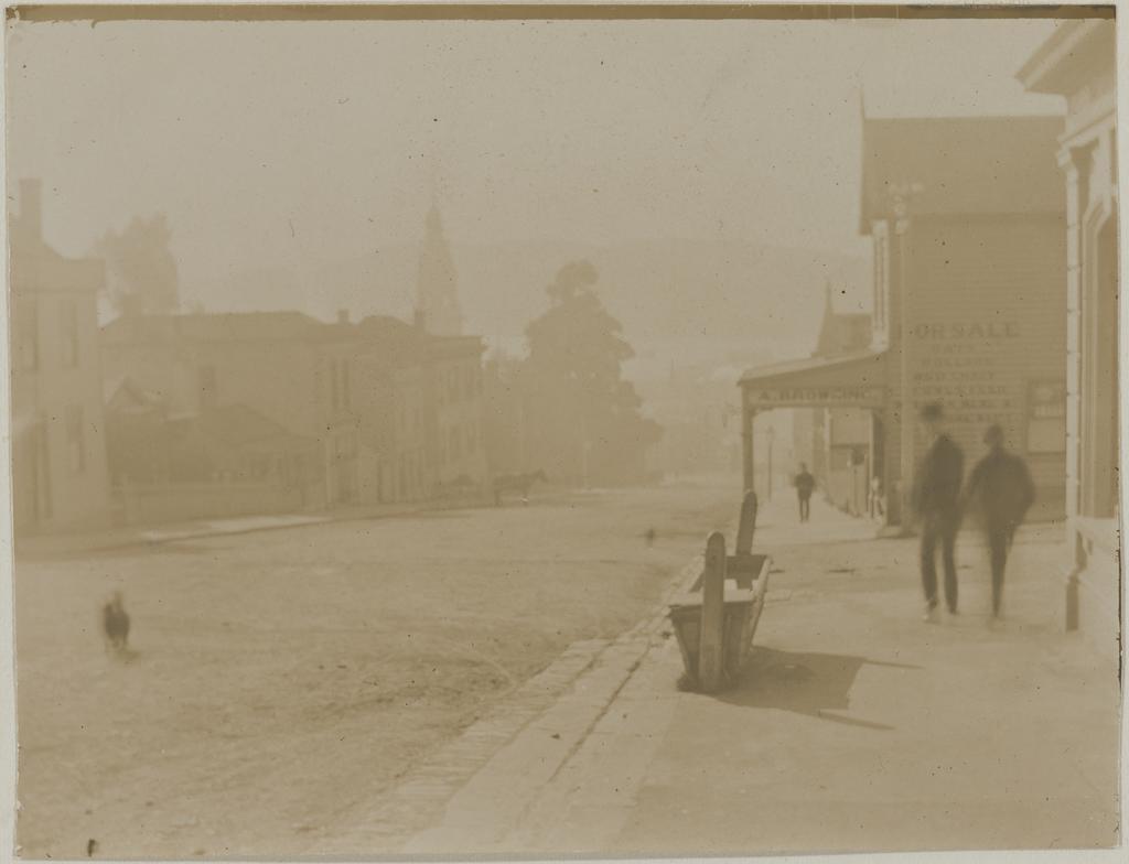 A fine hazy morning, Stewart St