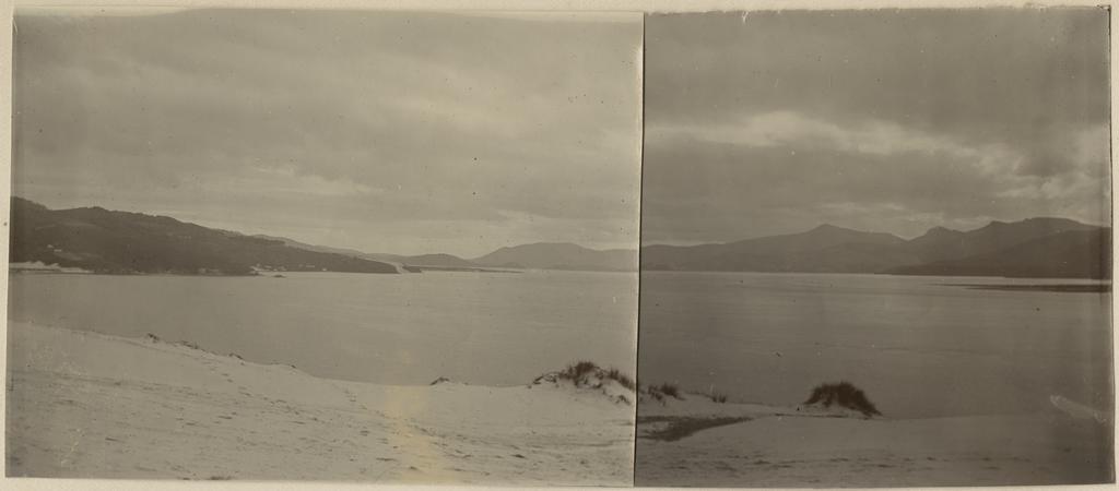 From Karetai's House.  Otago Heads looking up the Harbour