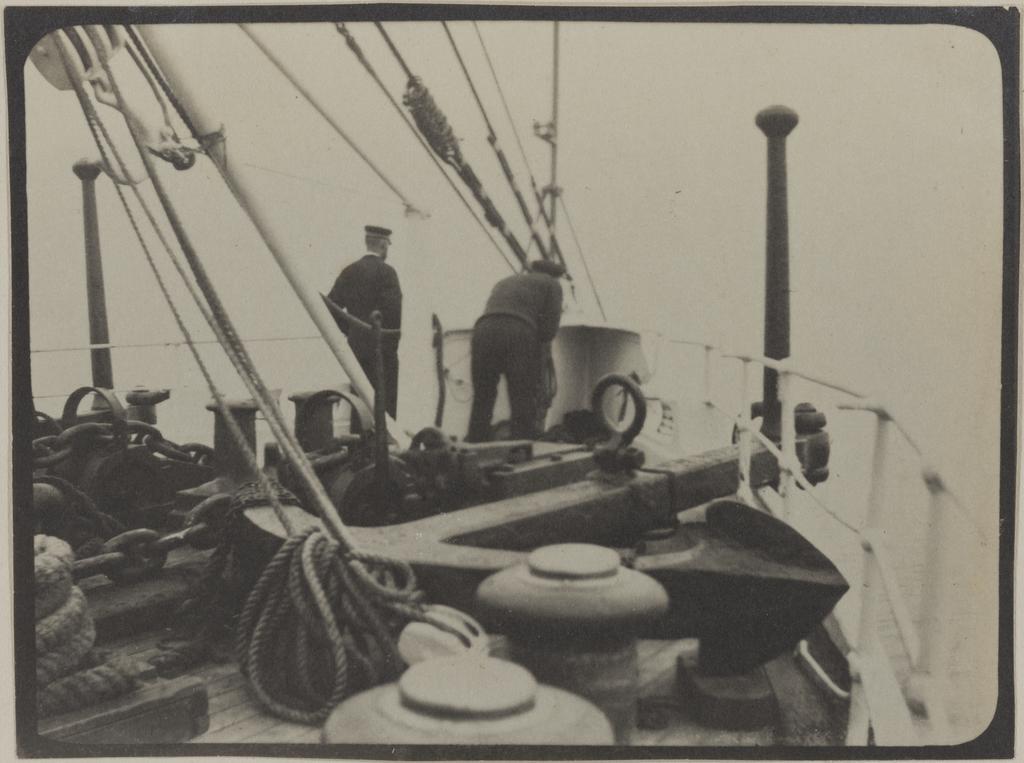 Forecastle of Mararoa - in the Fog