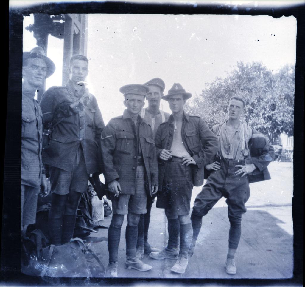 Informal group of soldiers