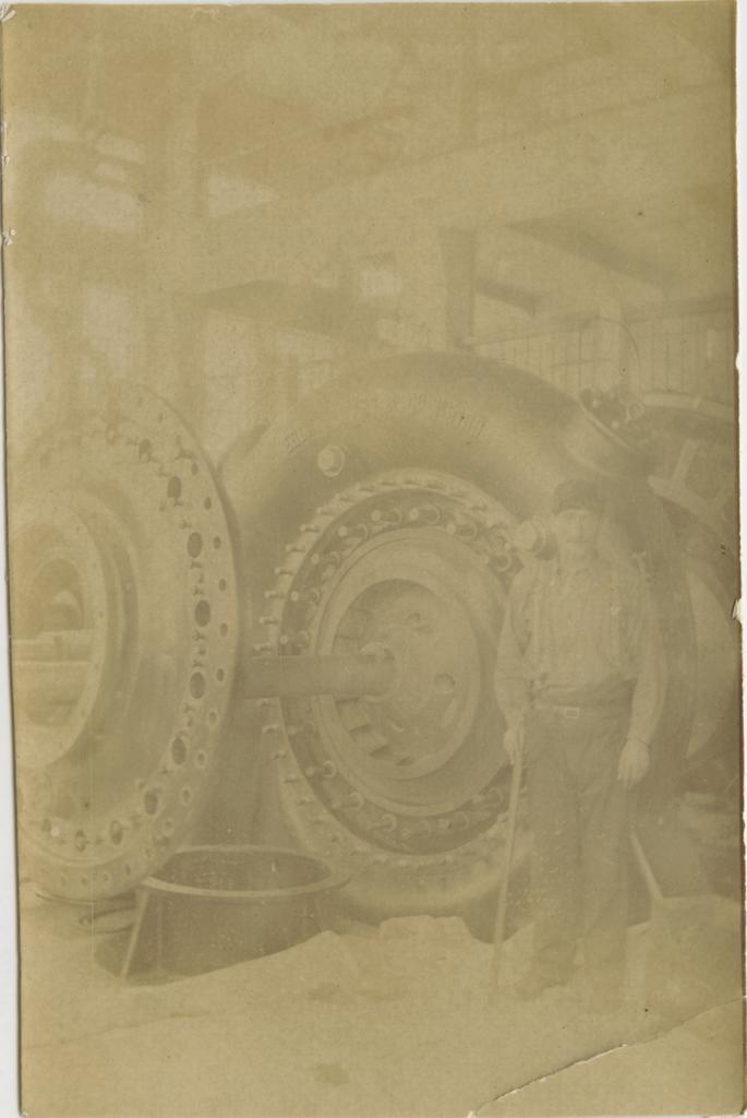 Man at Lake Coleridge Power Station