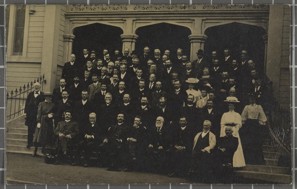 Group taken at the Primitive Methodist Conference, New Plymouth