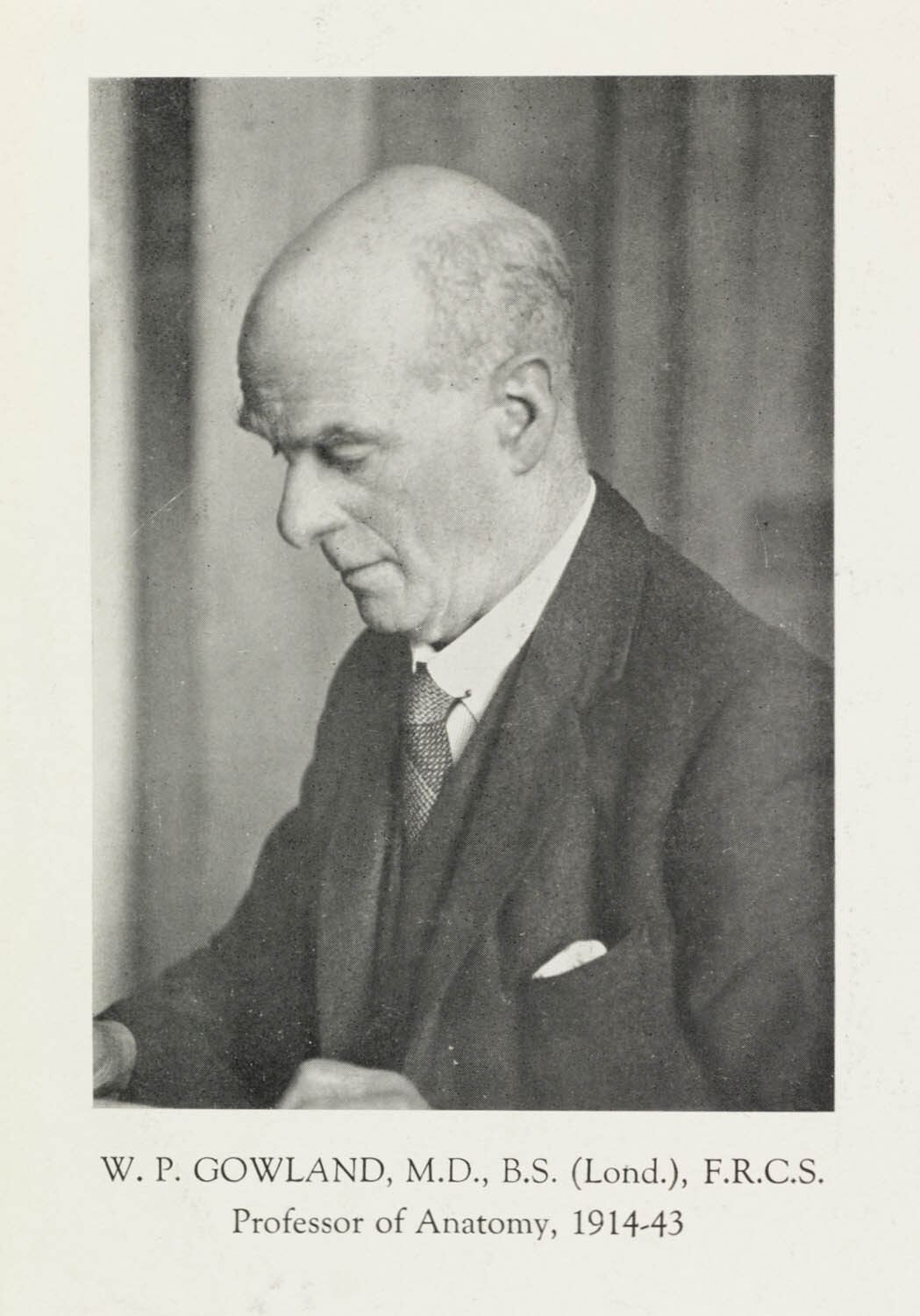 Professor William Percy Gowland