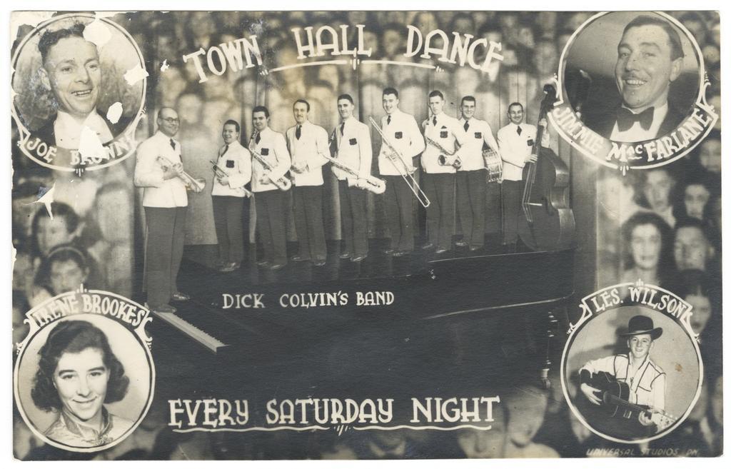 Dick Colvin's Band, Town Hall Dance, Dunedin