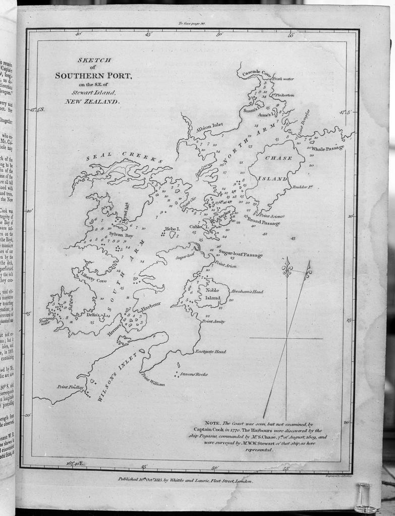 William Stewart's Chart of Port Pegasus