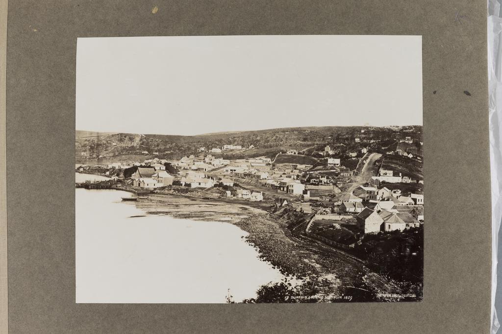Dunedin looking south in 1859