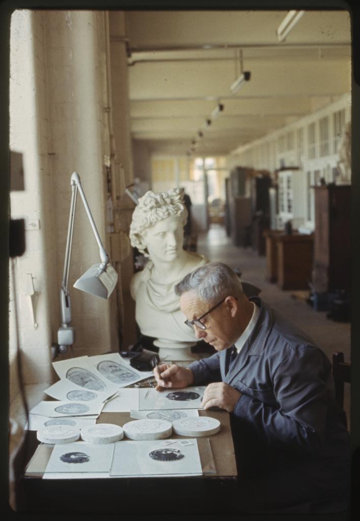 Craftsman at work, Royal Mint, London