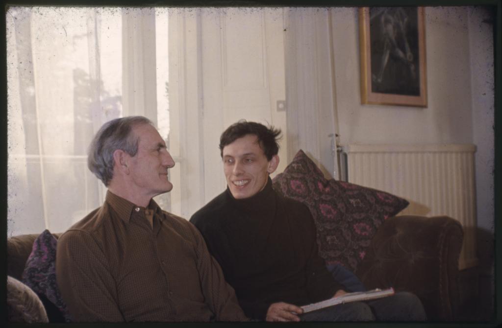 John Hutton and his son, Warwick