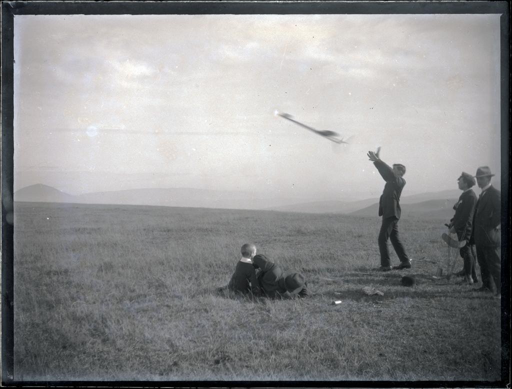 Flying a model plane