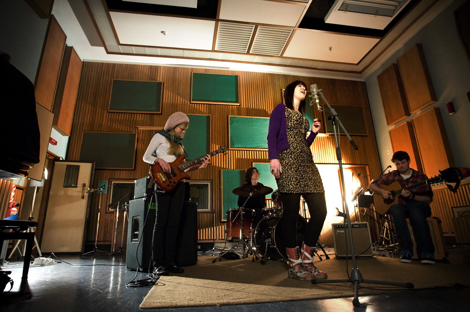 Contemporary performance students, Albany Street recording studio