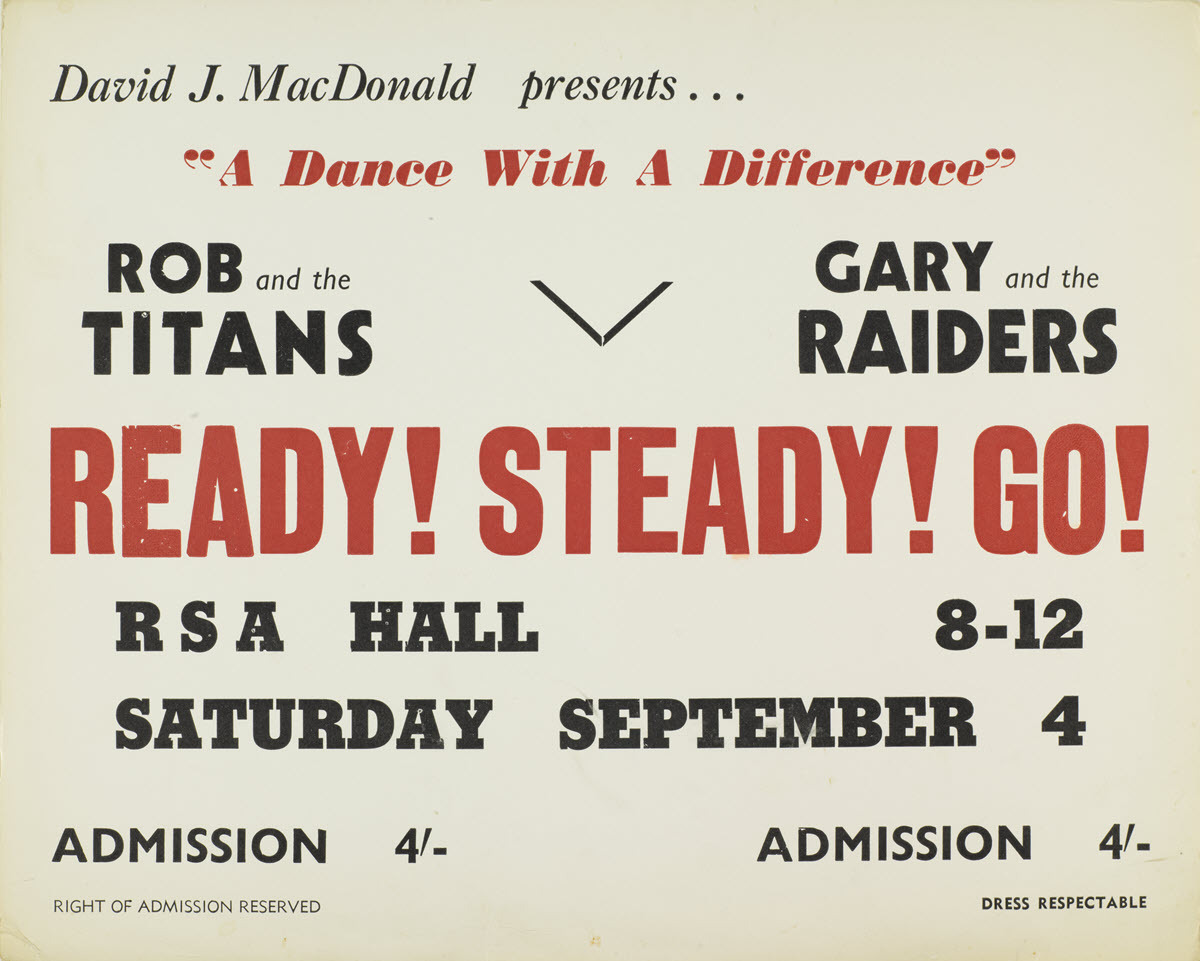 'Ready! Steady! Go!', RSA Hall, 4 September [1965]