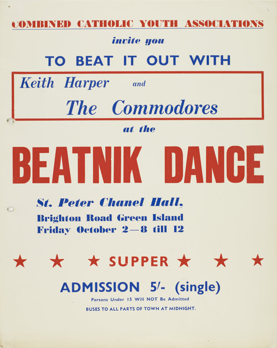 Beatnik Dance, St Peter Chanel Hall, Green Island, 2 October [1964]