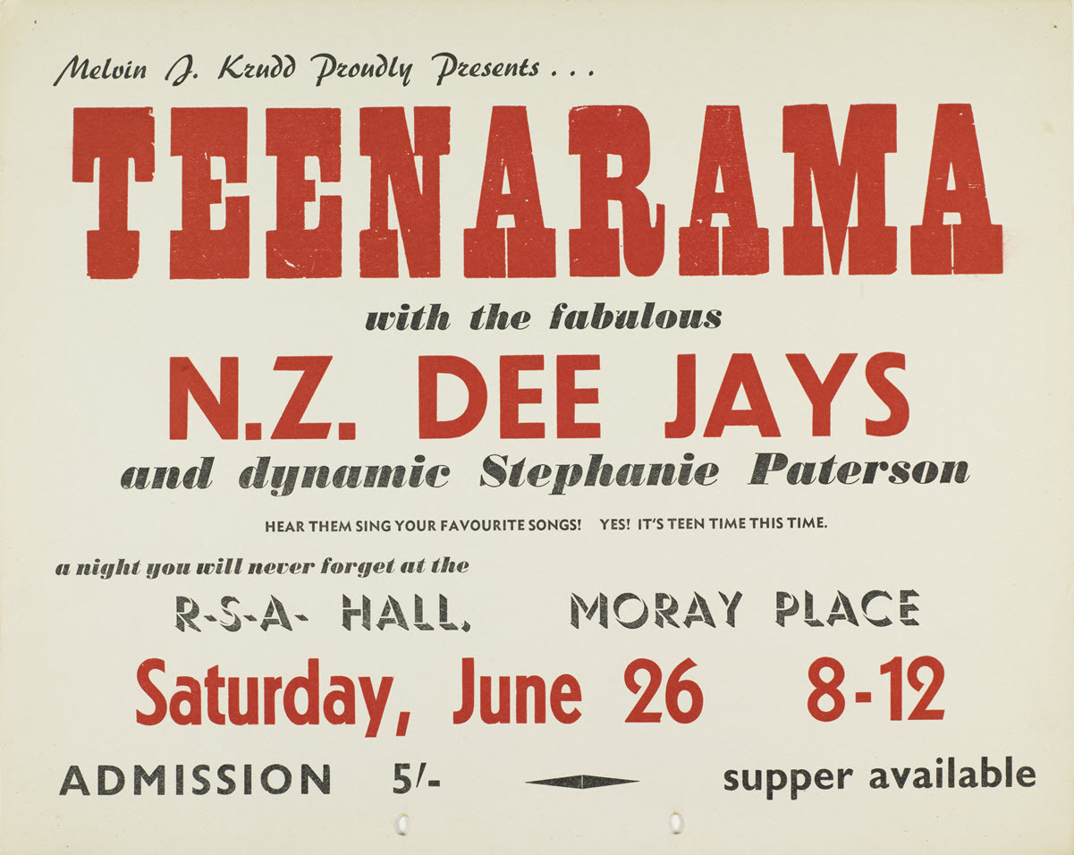 Teenarama, RSA Hall, Moray Place, 26 June [1965]