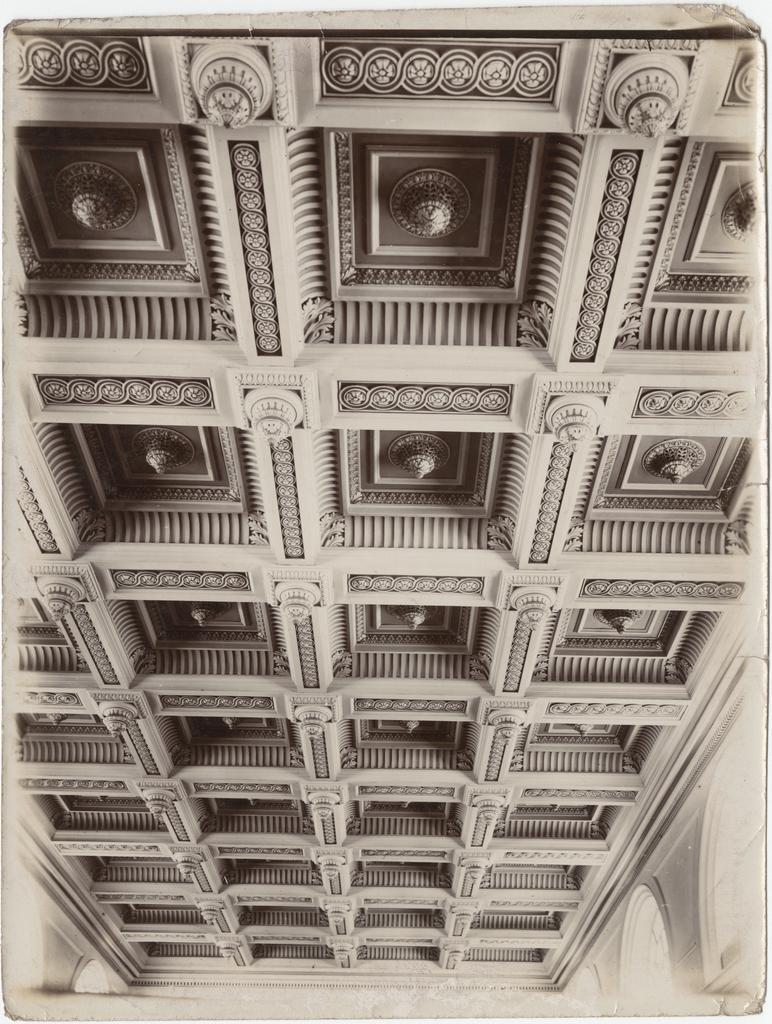 Painted plaster ceiling