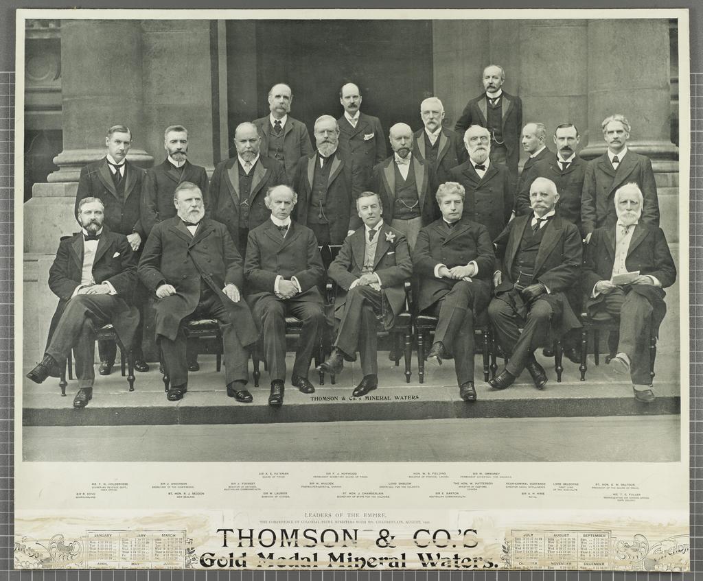 Leaders of the Empire. The Conference of Colonial Prime Ministers with Mr Chamberlain, August, 1902