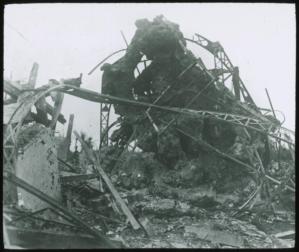 Ruins of an observation station used by the Germans