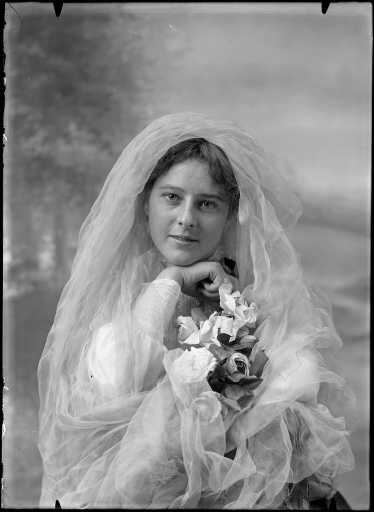 Martha Willis as a bride