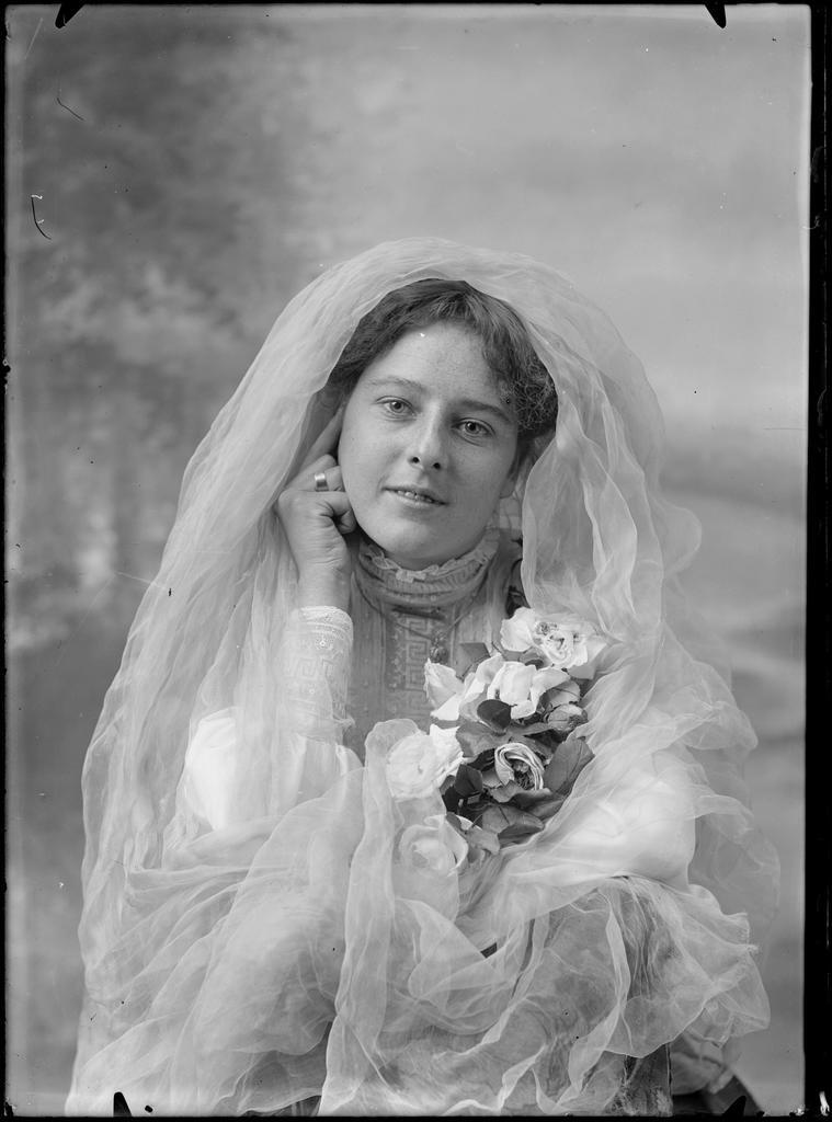 Martha Willis as a bride