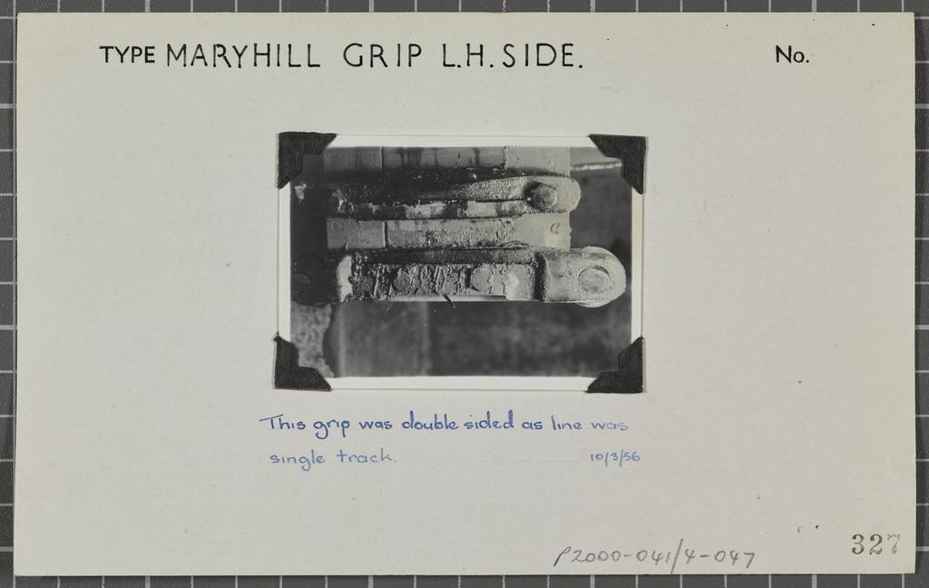 Maryhill grip, left hand side
