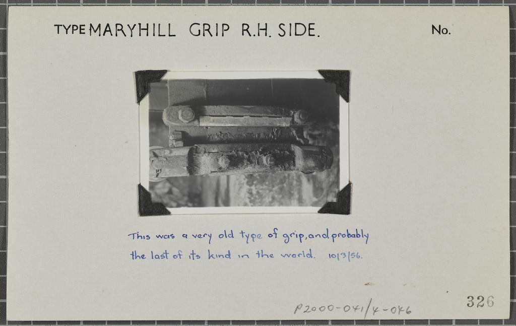 Maryhill grip, right hand side