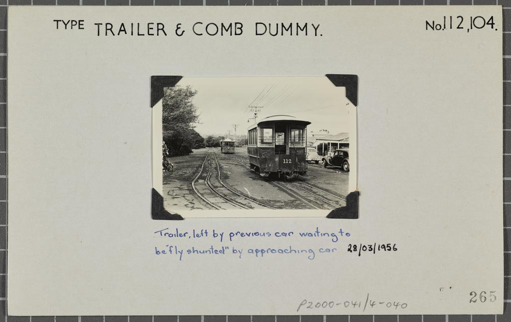 Trailer and Combination Dummy nos 112, 104