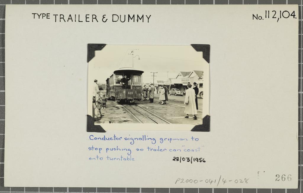 Trailer and Dummy nos 112 and 104