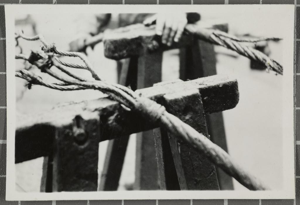 Rope work - ends marked for splice