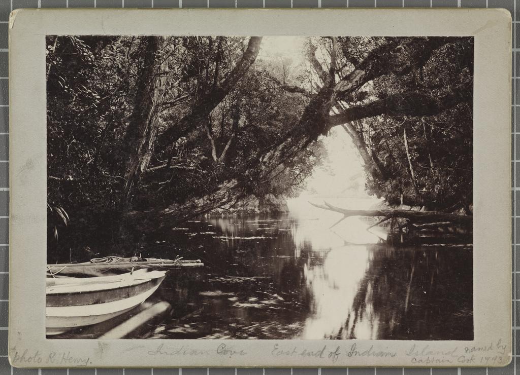 Indian Cove,  east end of Indian Island
