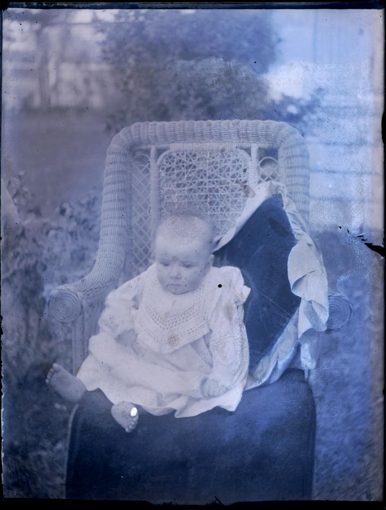 Baby in a chair