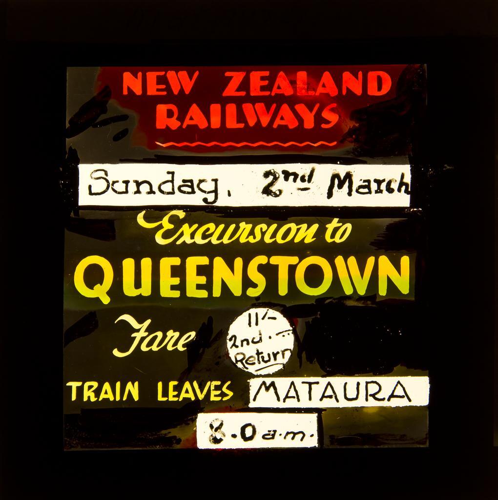 New Zealand Railways, Excursion to Queenstown