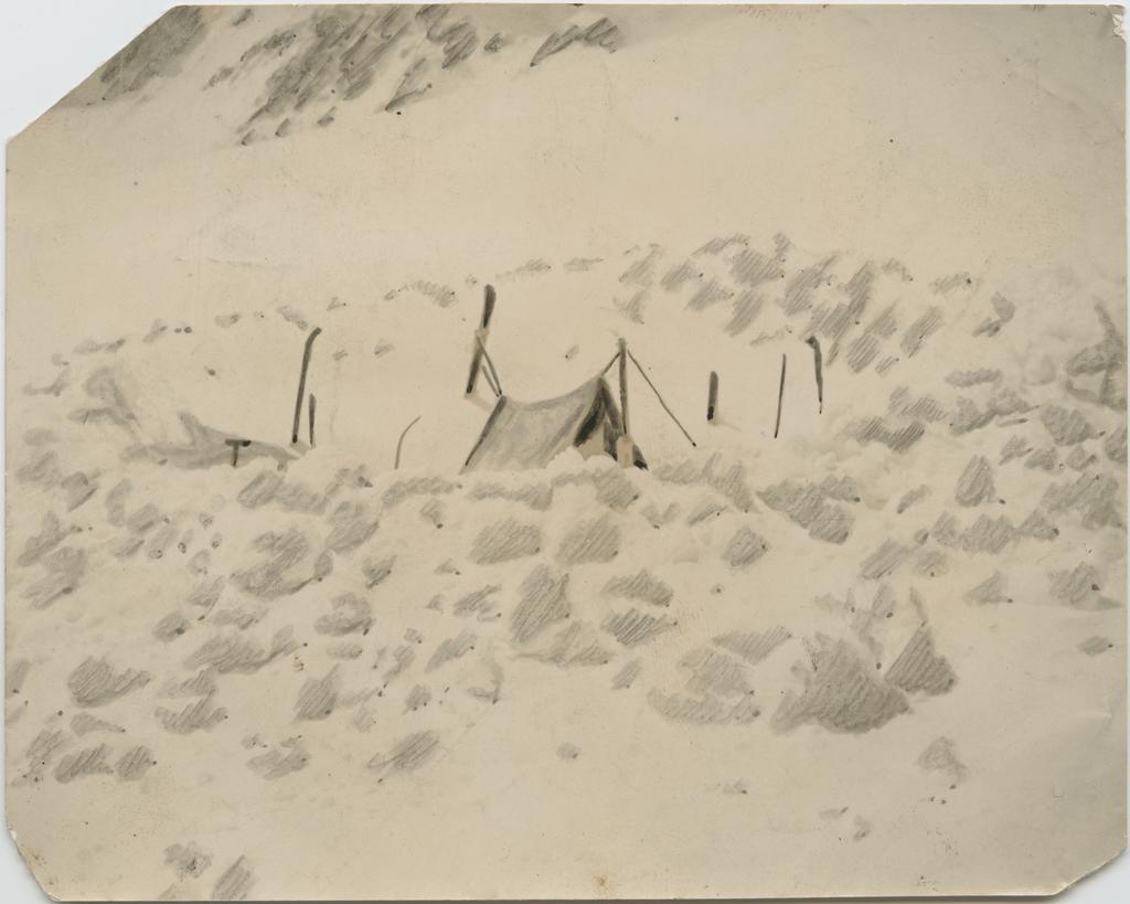 Tent in snow