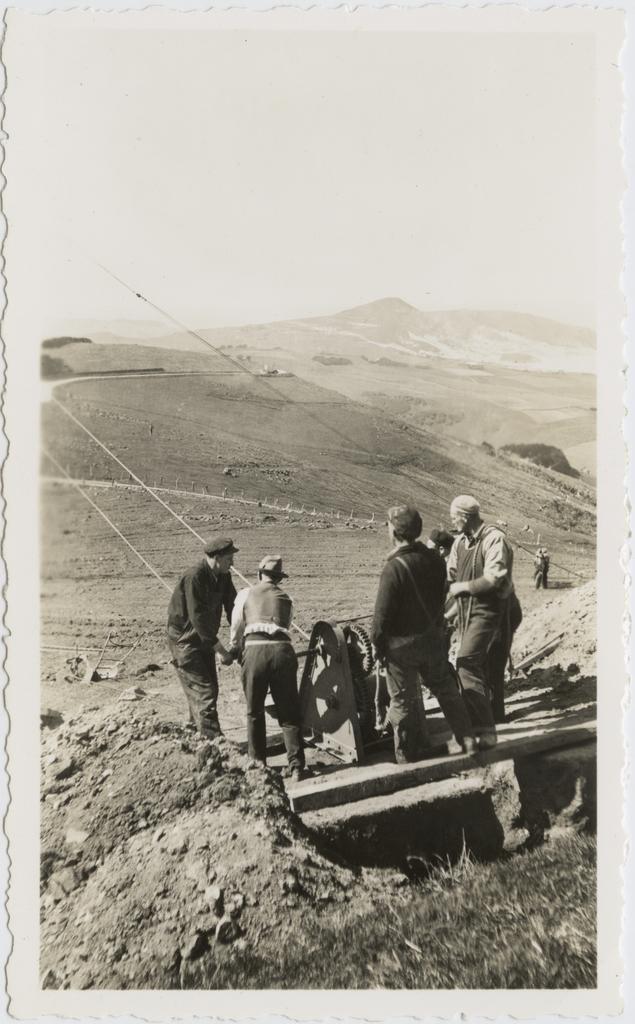 Men working on the hoist