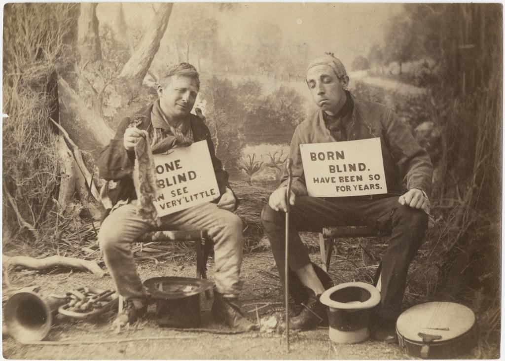 Blind beggars