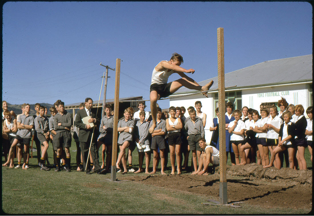 David Barclay, high jump, Tokomairiro District High School