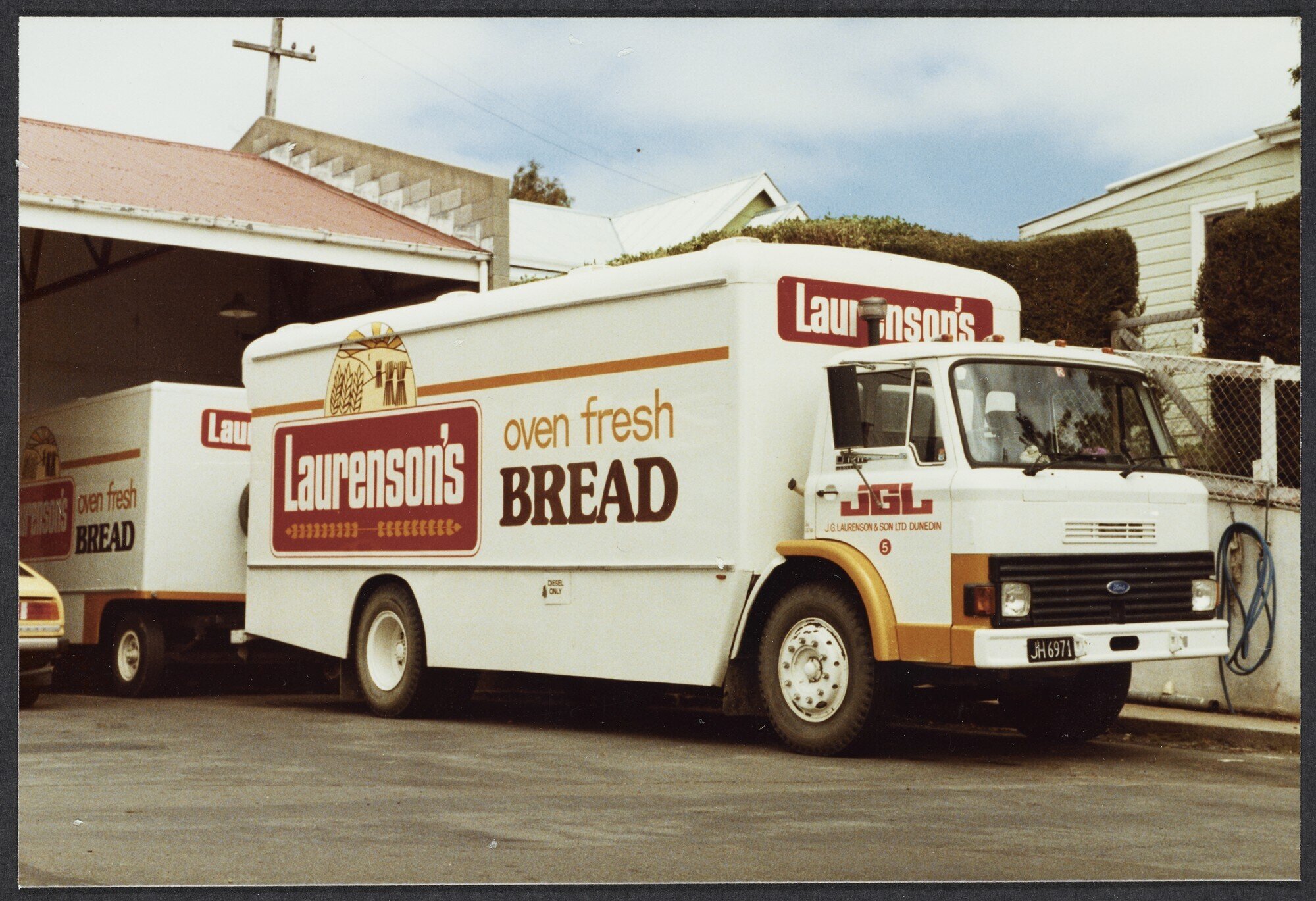 Ford delivery truck, 'Laurenson's oven fresh bread'