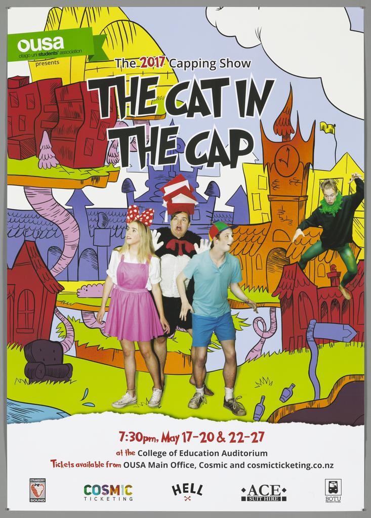 "OUSA otago uni students' association The 2017 Capping Show The Cat in The Cap"