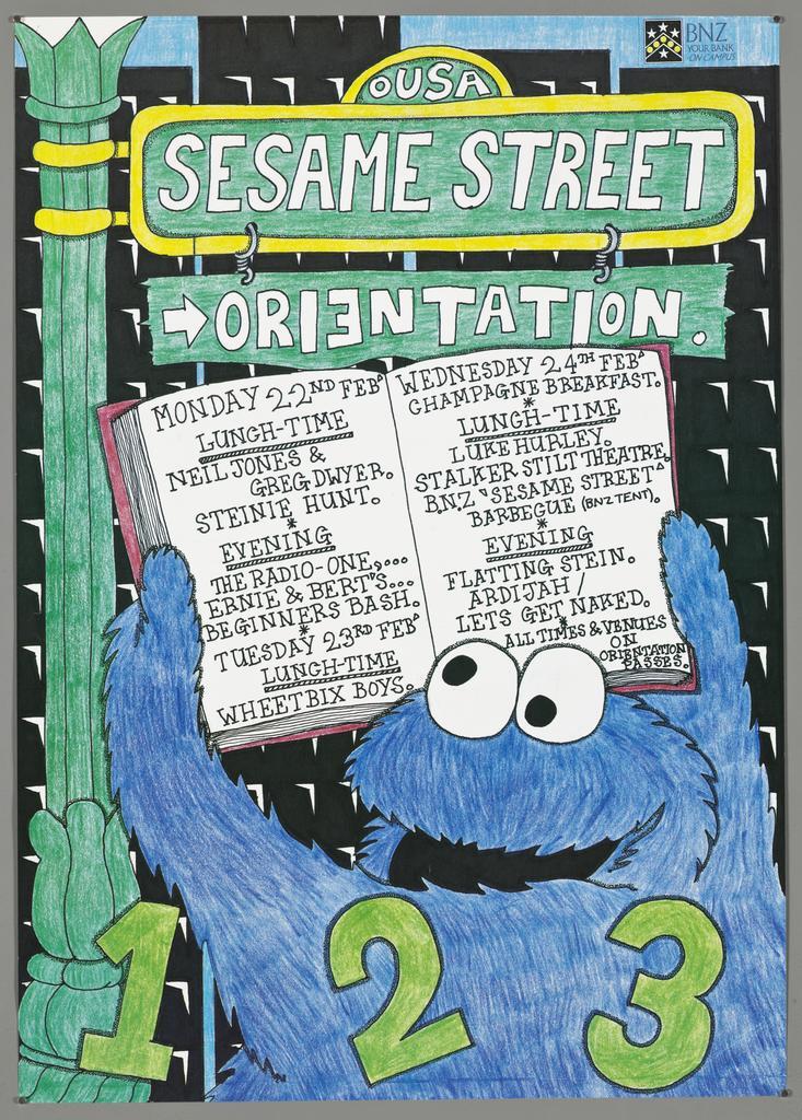 "OUSA Sesame Street Orientation. Monday 22nd Feb..."