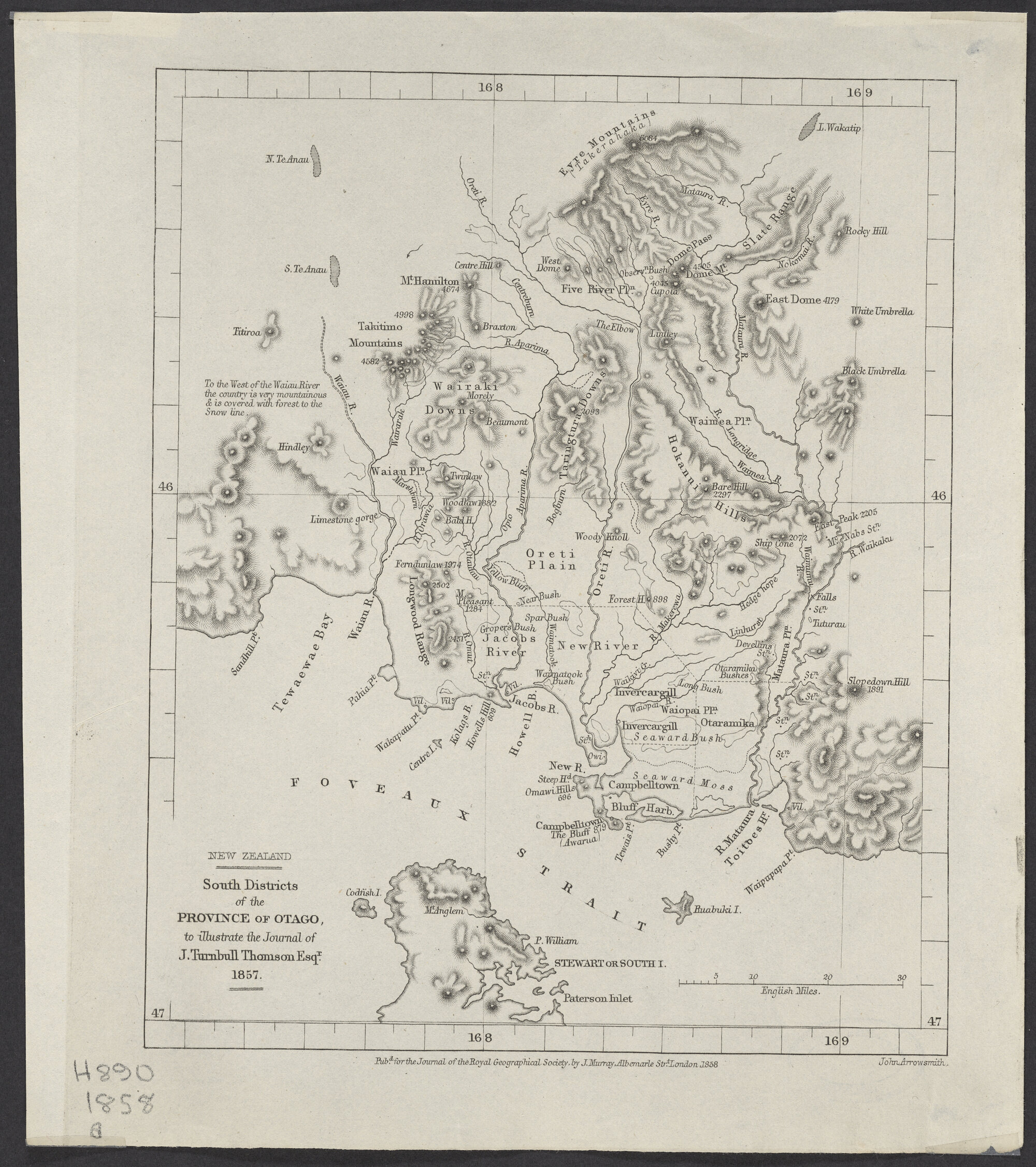 New Zealand: South Districts of the Province of Otago